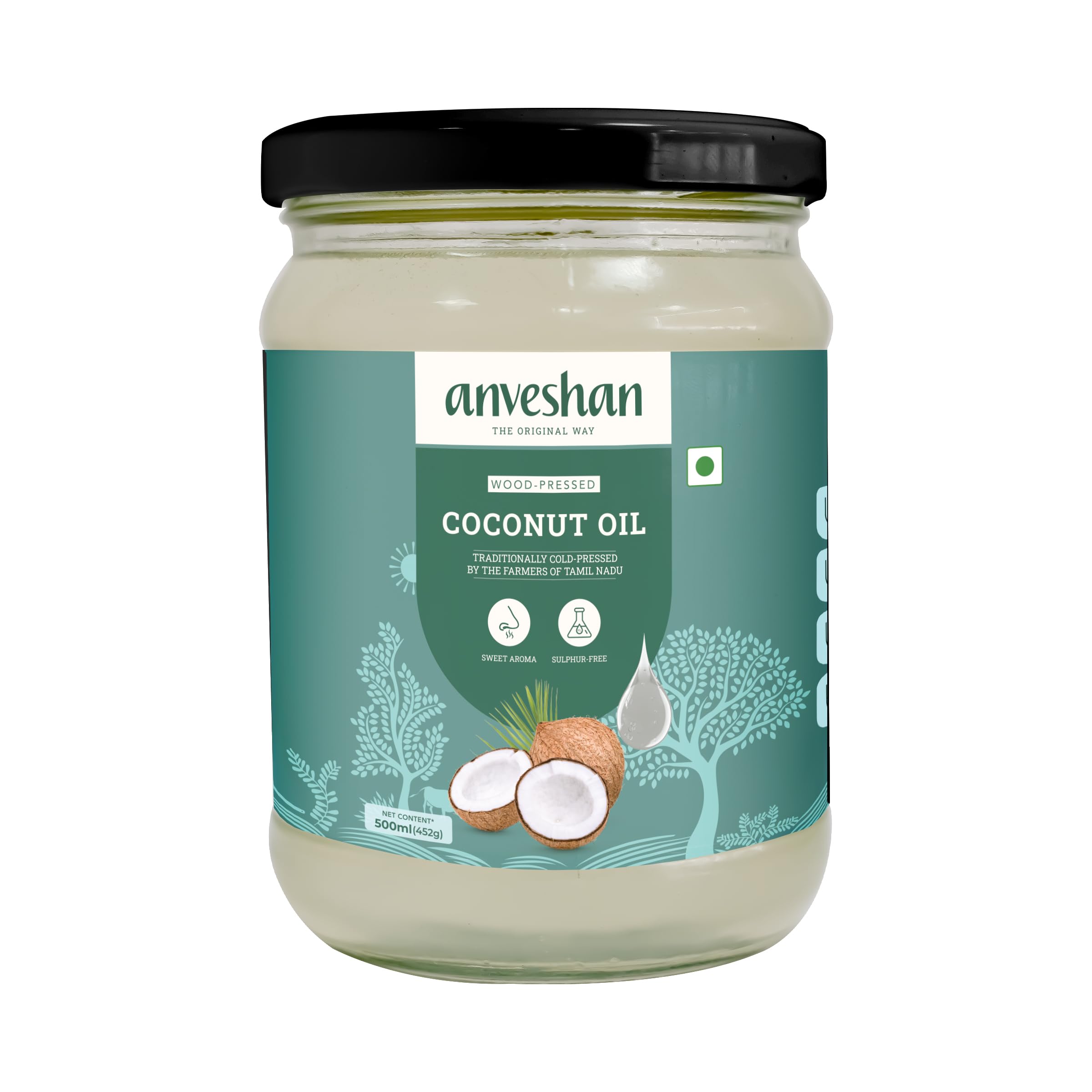 Anveshan Wood Pressed Coconut Oil
